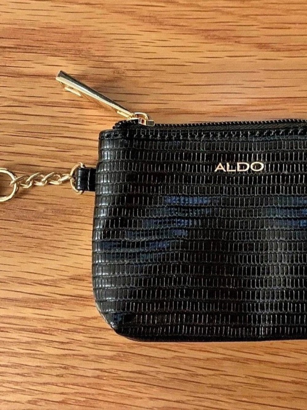 ALDO Black Wristlet Pouch